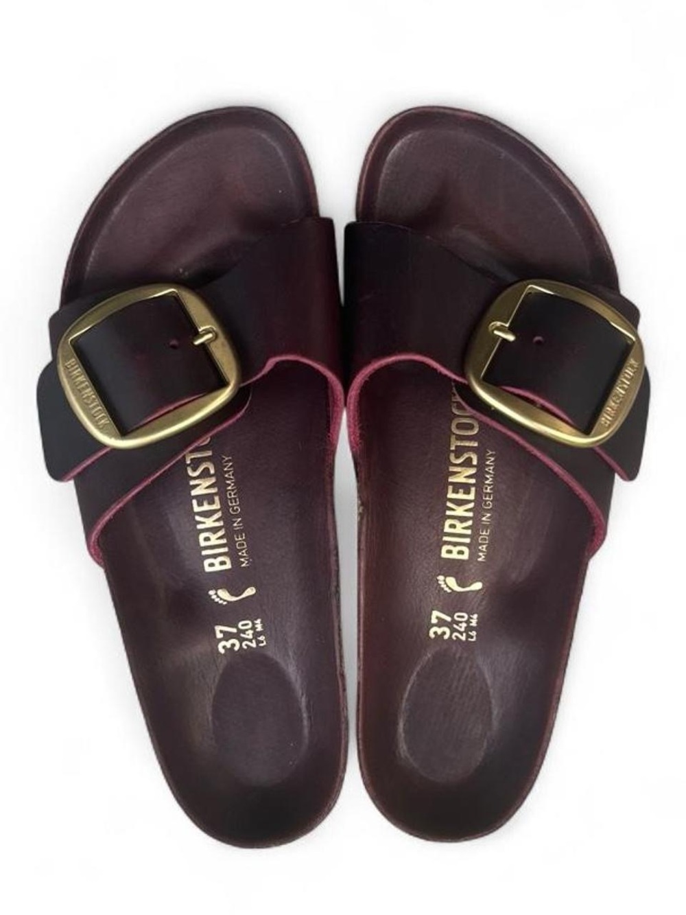 Birkenstock Madrid Big Buckle Zinfandel Leather Sandals EU 37 Women’s 6 Narrow